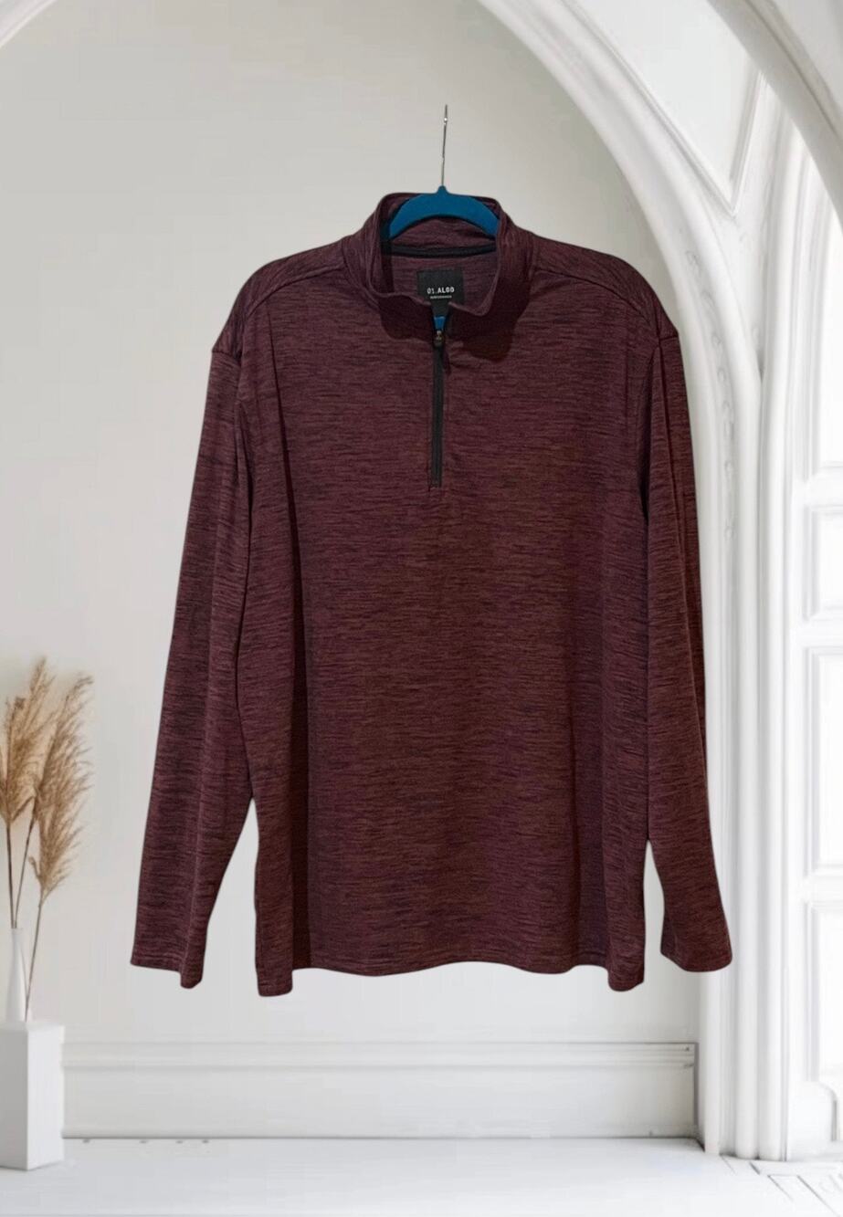 Men's 01.Algo Performance  Pullover Burgundy XXL  Quick Dry